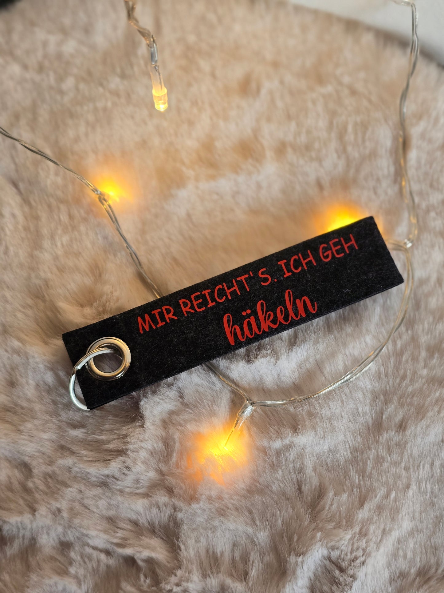 Schlüsselanhänger "Mir reicht's ich gehe Häkeln"
