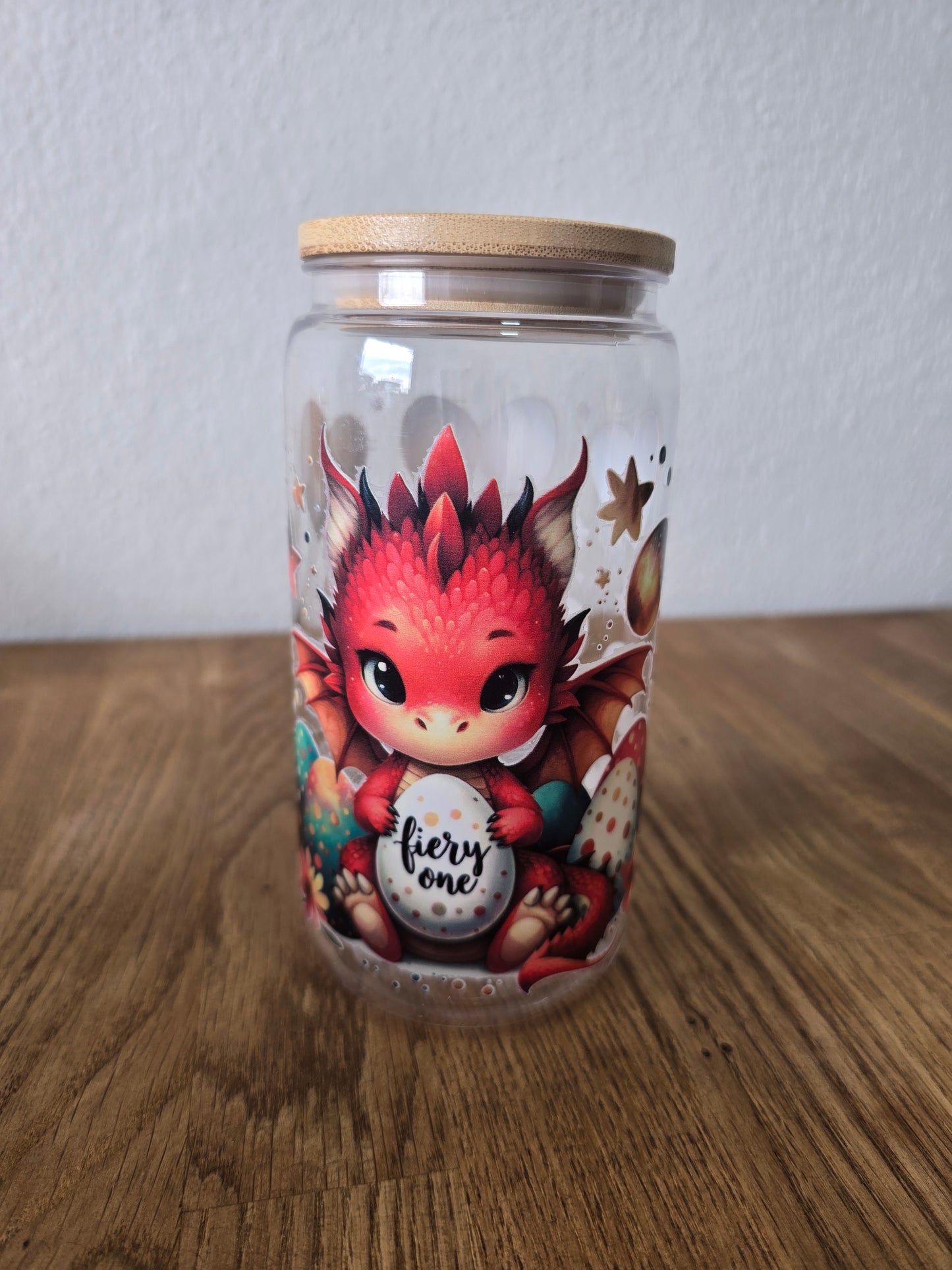 Trinkglas Kunststoff Drache