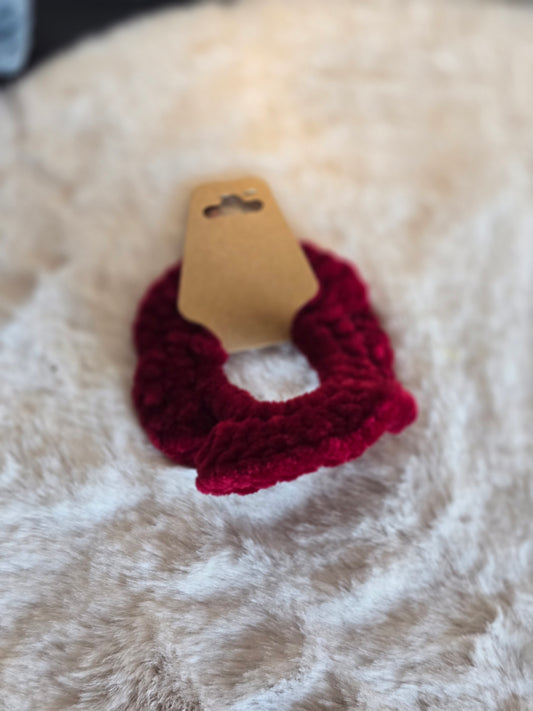 Scrunchie Dunkelrot