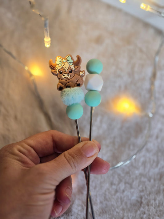 Amigurumi Sticks "Highland Kuh Mint"
