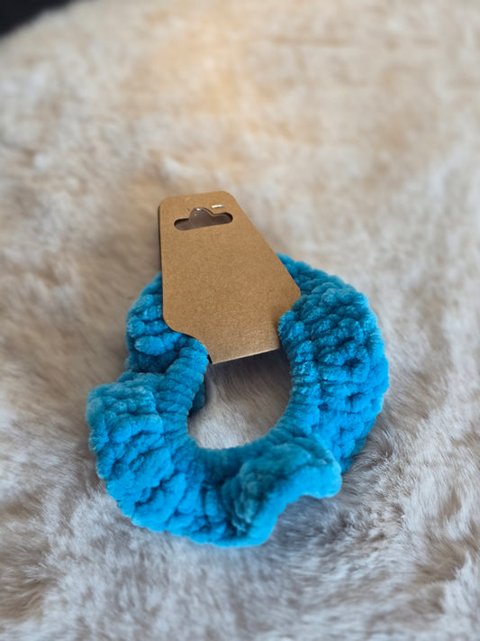 Scrunchie Blau
